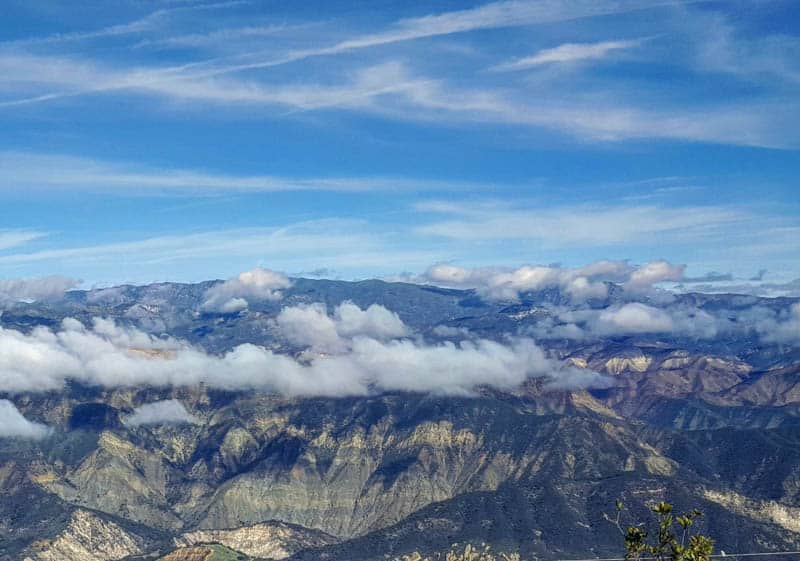 A view from La Cumbre Peak in Santa Barbara California