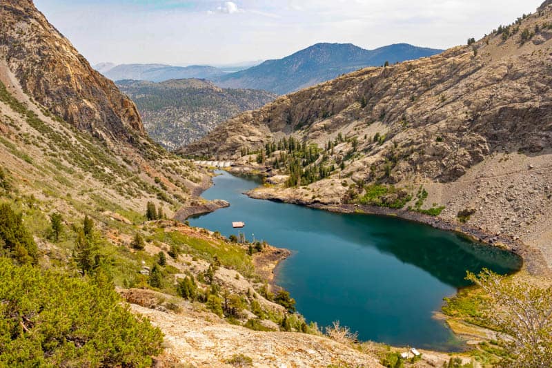 A View of Lake Agnew from The Rush Creek Trail in the Eastern Sierra of California