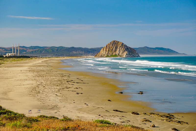 Three Stacks and a Rock: Morro Bay, California