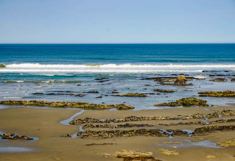 Tide pools at North Point Beach in Morro Bay, California