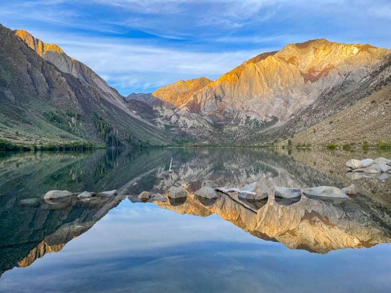 Convict Lake is one of the most beautiful lakes in California