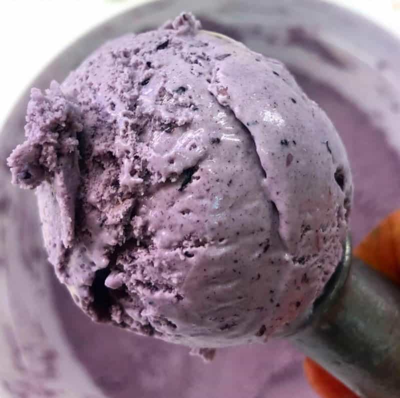 Blueberry Ice Cream at Screamin' Mim is in Sebastopol CA
