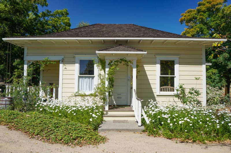 Historical cottage at the Luther Burbank Experiment Farm in Sebastopol