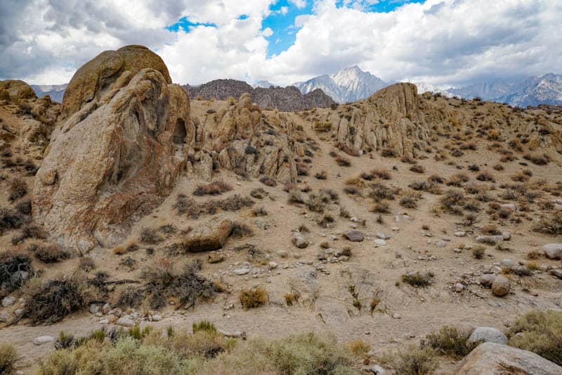 Hiking Arch Trail in the Alabama Hills 