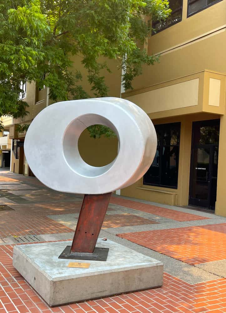 Sculpture in downtown Napa, California