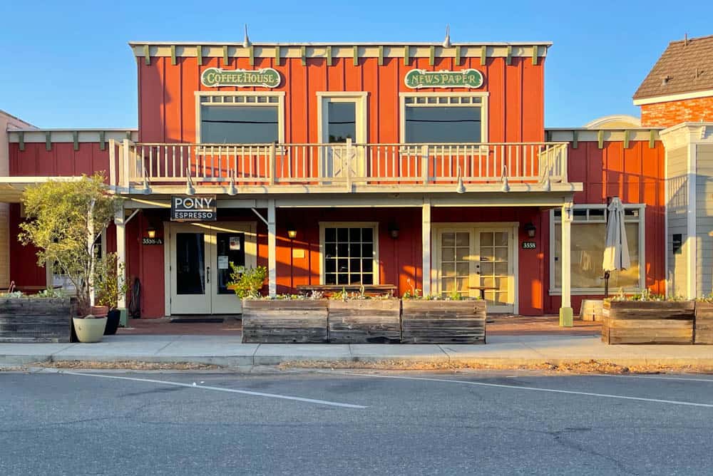 Facade on Sagunto Street in Santa Ynez, CA