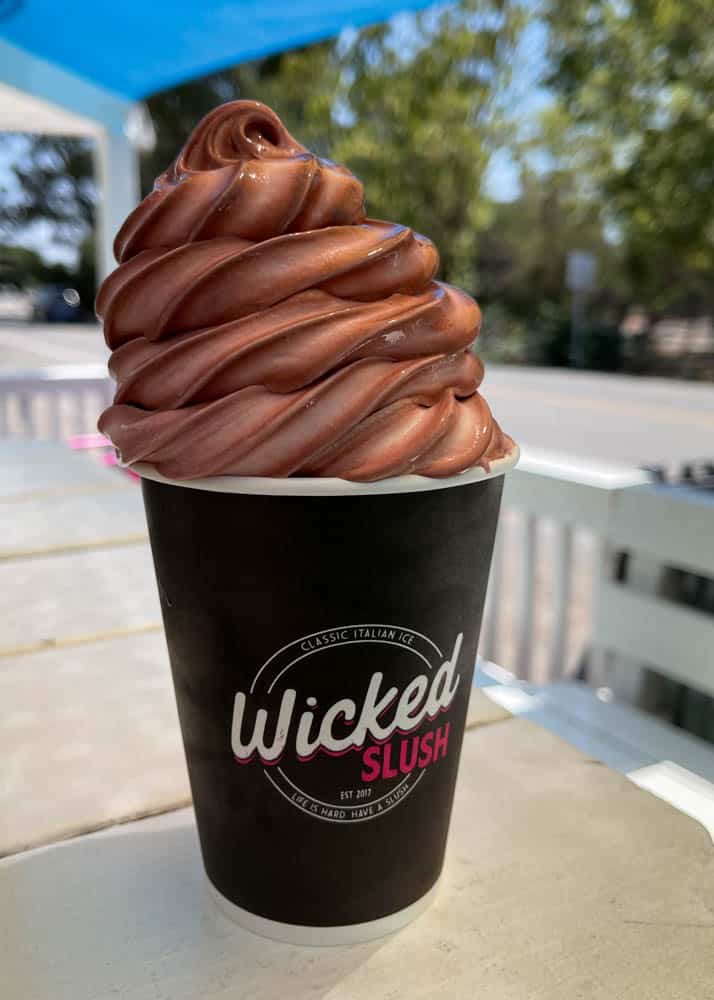 Soft serve from Amy's Wicked Slush is Healdsburg, CA