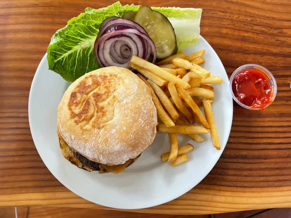 Black Bean Burger at Grasing's Carmel-by-the-Sea California