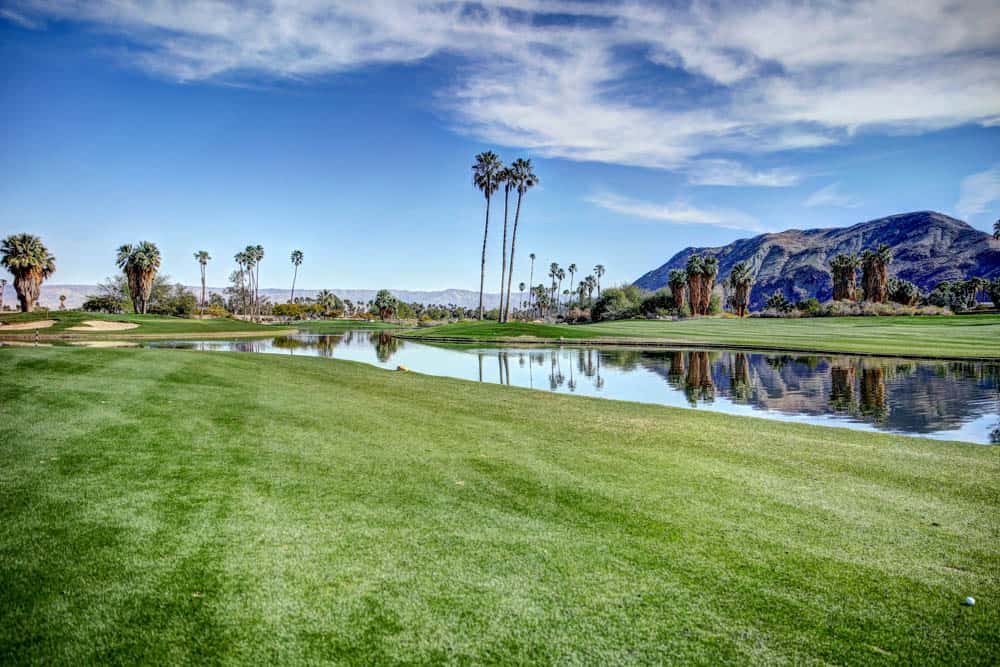 A golf course in Palm Springs, California