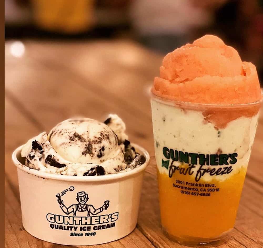 Gunther's Ice Cream in Sacramento, CA