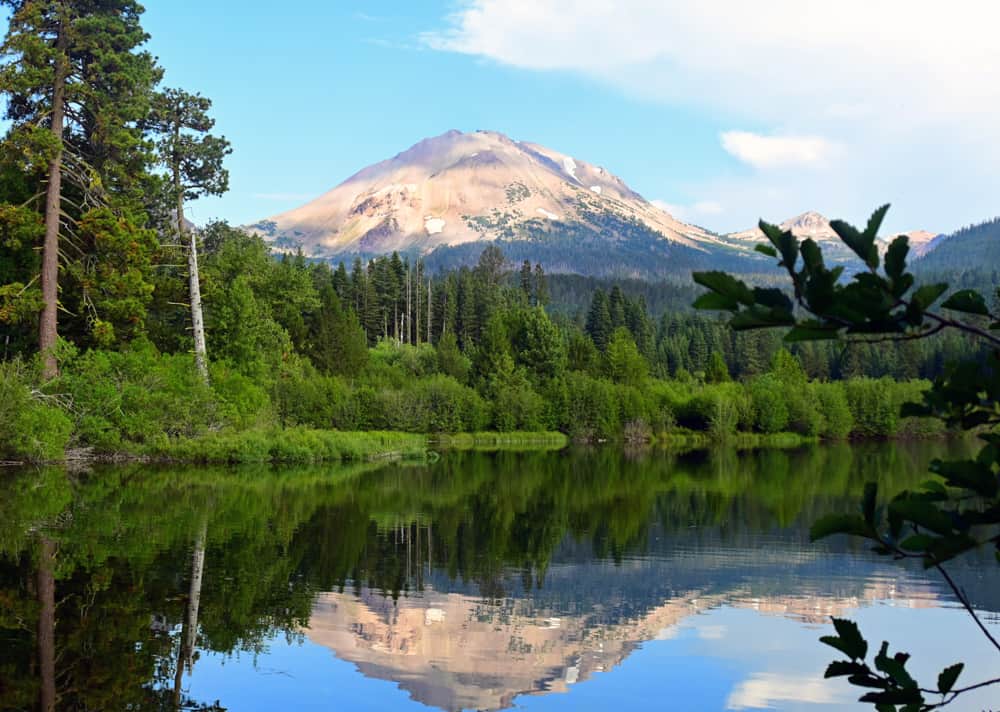 Manzanita Lake in Lassen Volcanic National Park, California