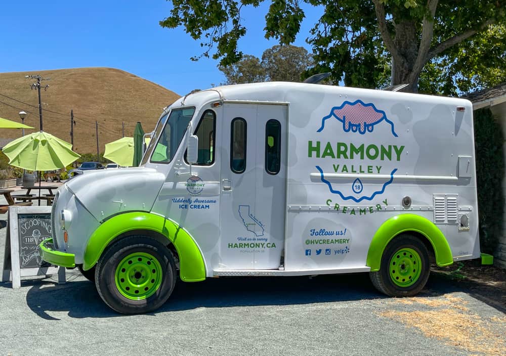 Harmony Creamery Scoop Truck in Harmony, CA