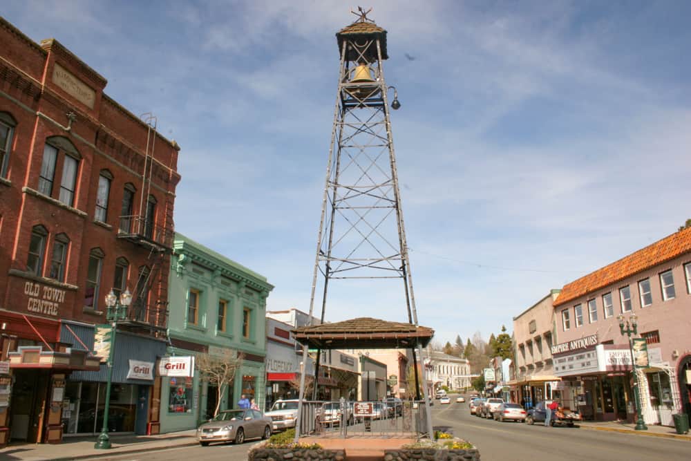 Historic Bell Tower in Placerville, California