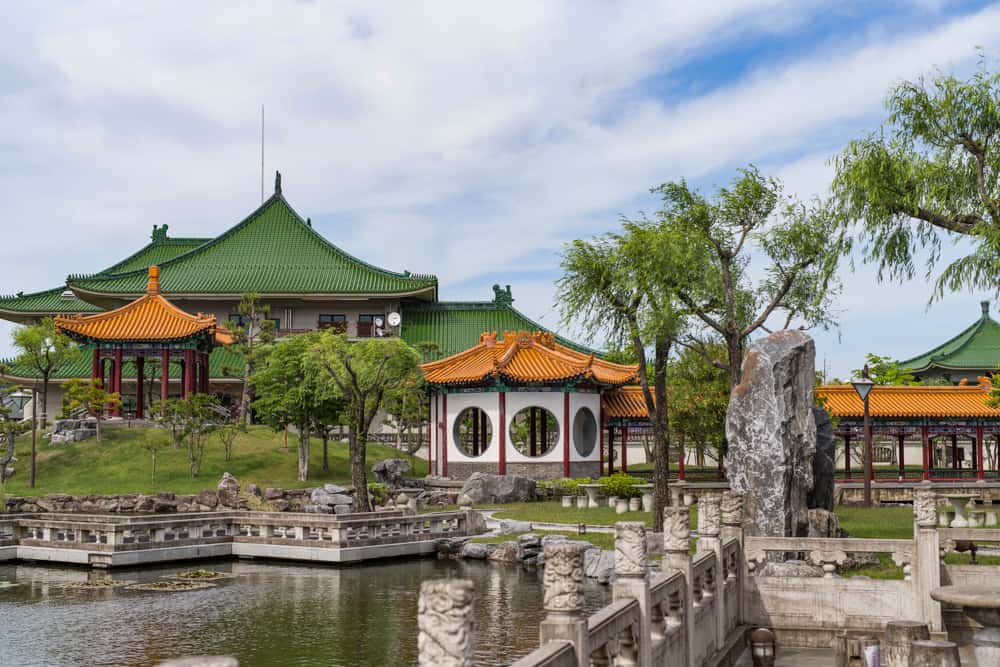 The Chinese Garden at the Huntington features many architectural elements
