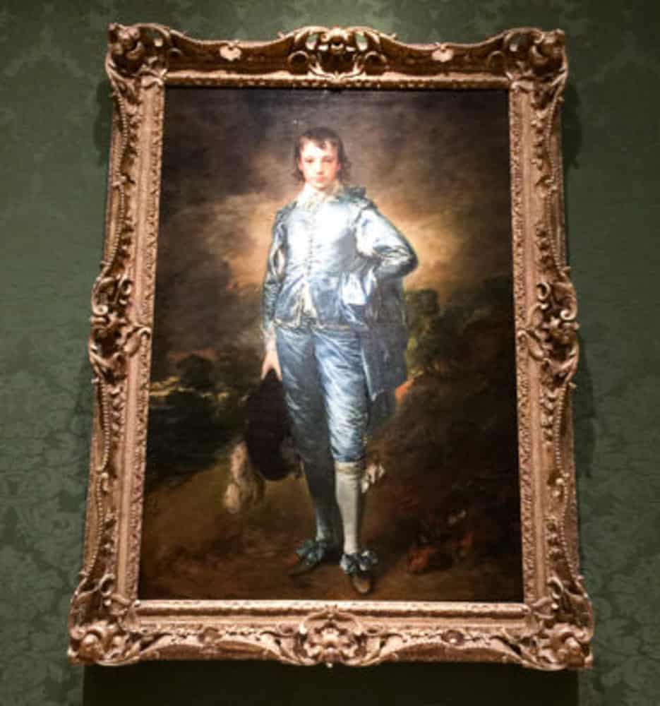 The Blue Boy by Gainsborough at the Huntington Art Museum in Pasadena, CA