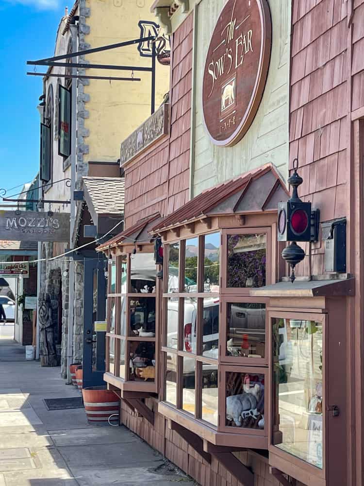 A gift shop in downtown Cambria