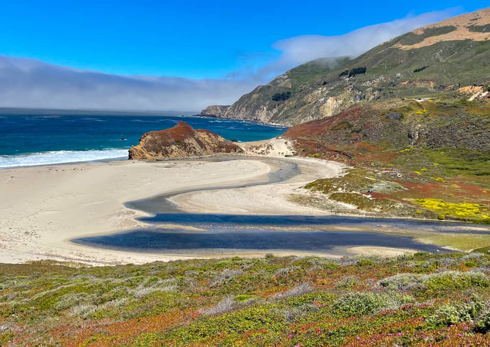 Landscape at Big Sur in California