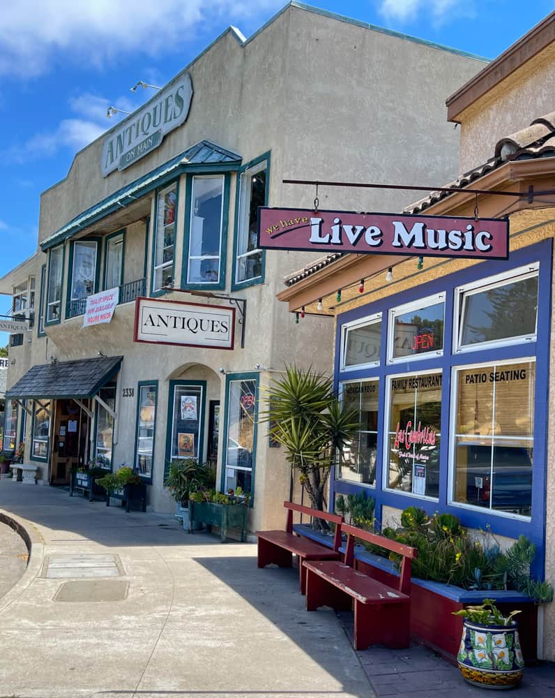 Downtown Cambria, in Central California, makes for a great stroll!