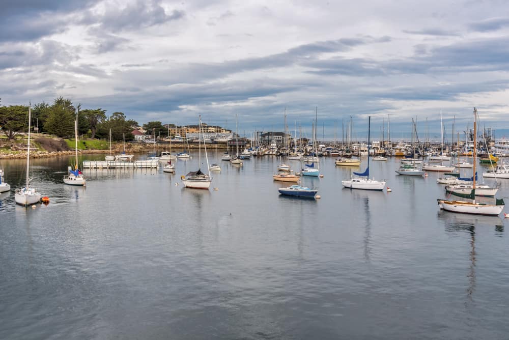 Boats in Monterey Bay California