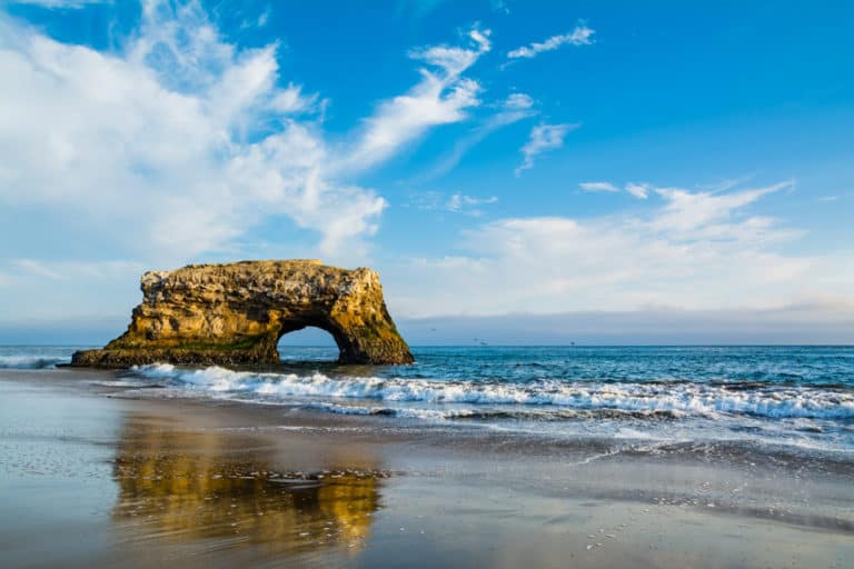 Visiting Natural Bridge State Beach is one of the best things to do in Santa Cruz, California