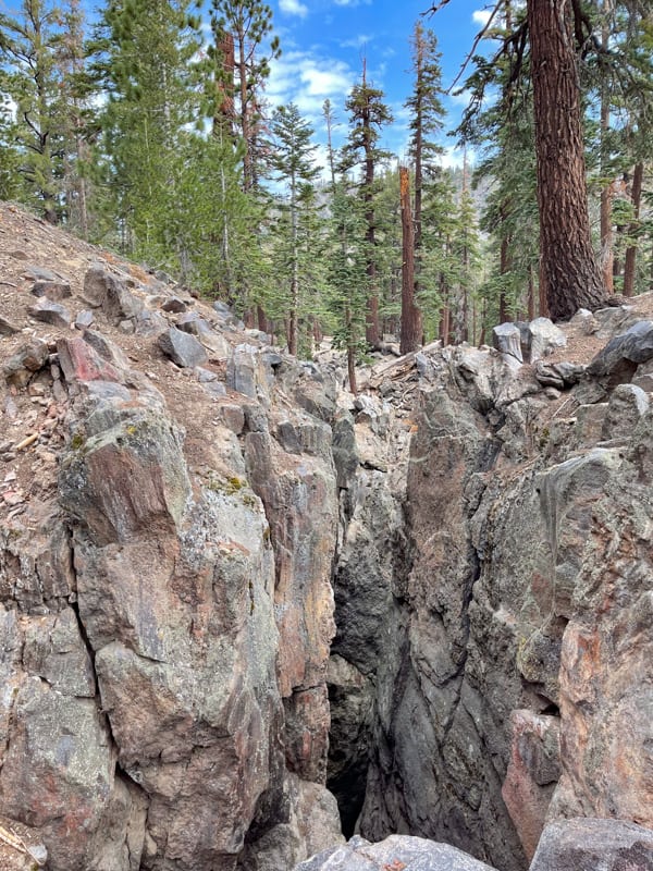 Earthquake Fault in Mammoth Lakes