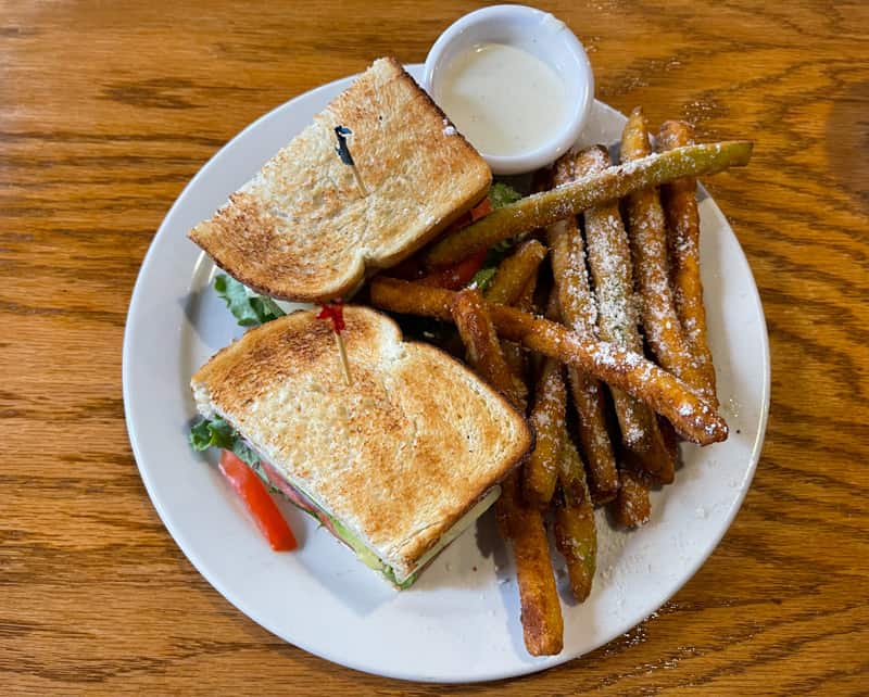 Sandwich at Good Life Cafe in Mammoth Lakes