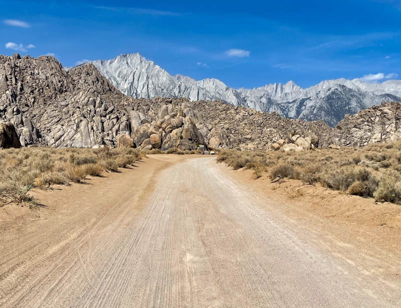 The Alabama Hills National Scenic Area in Lone Pine, CA