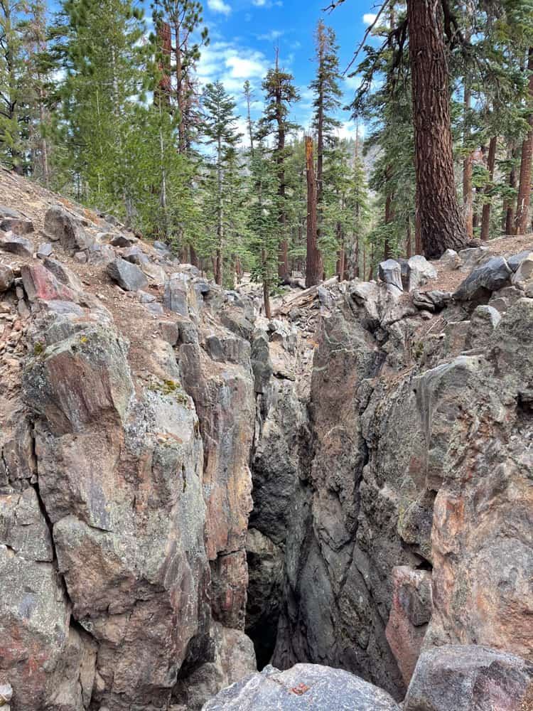Earthquake Fault in Mammoth Lakes, CA