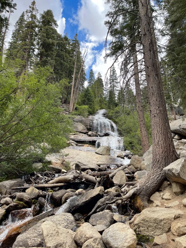 Lone Pine Falls at Whitney Portal in California