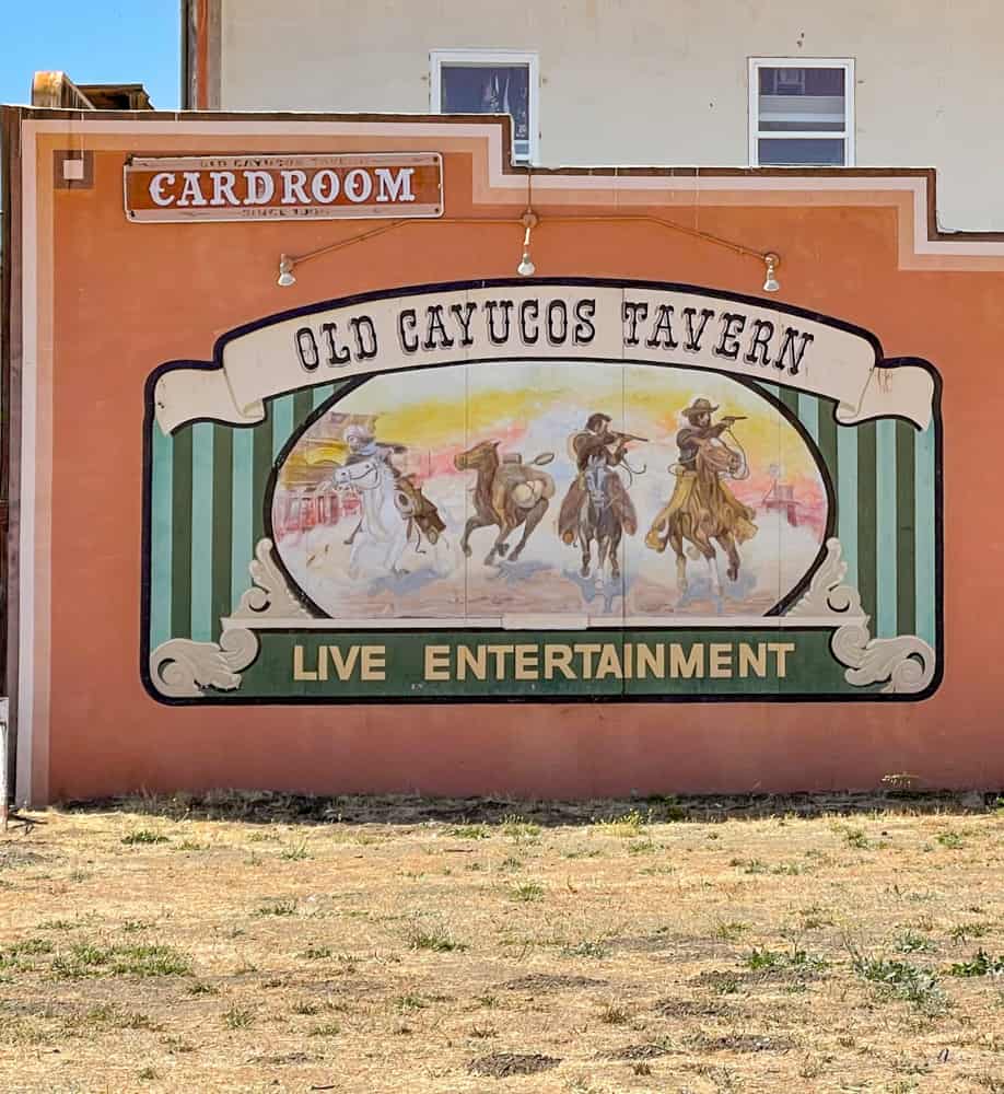 Mural at the Old Cayucos Tavern in Cayucos, CA