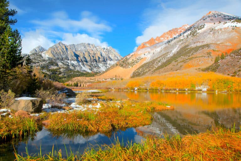 North Lake in Bishop is a fabulous spot for fall colors in the Eastern Sierra of California.