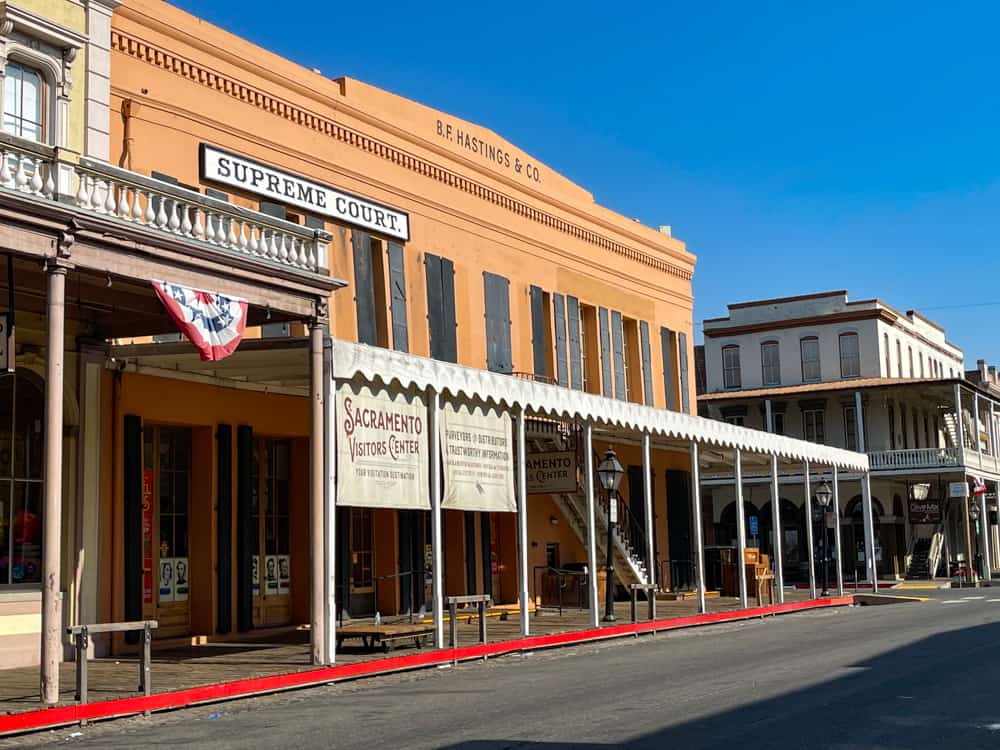 The B. F. Hastings Building in Old Sacramento, California
