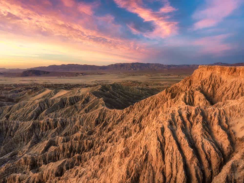 View from Fonts Point in Anza Borrego State Park in Southern California.