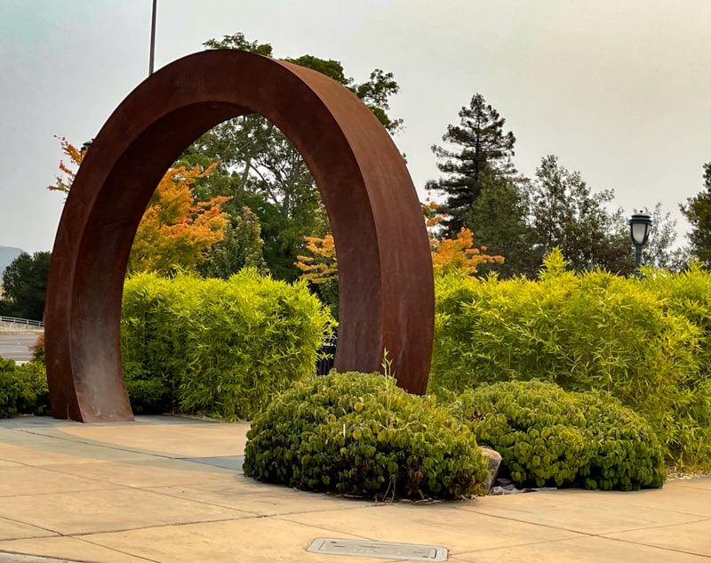 The Moon Gate at the China Point Overlook in Napa, CA