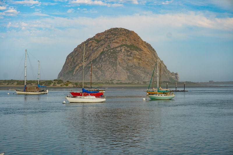 Morro Rock in Morro Bay, CA