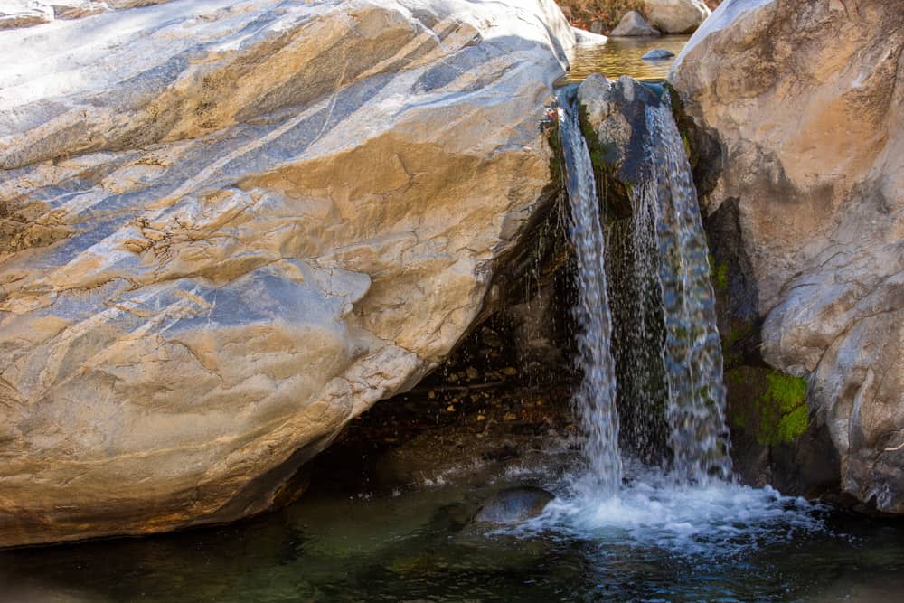 Tahquitz Canyon waterfall in Palm Springs, California