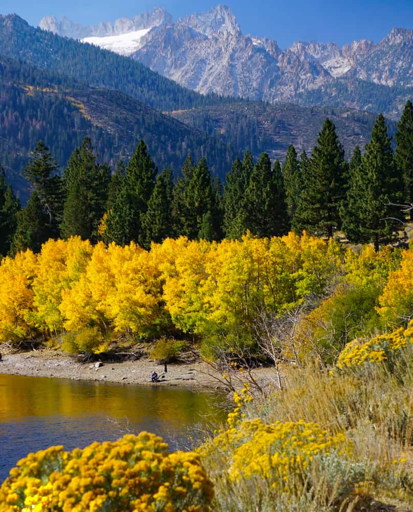 Fall color at Twin Lakes in Bridgeport, CA