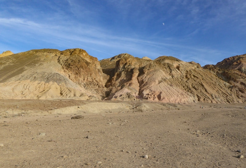 Artist's Drive in Death Valley, CA, in December