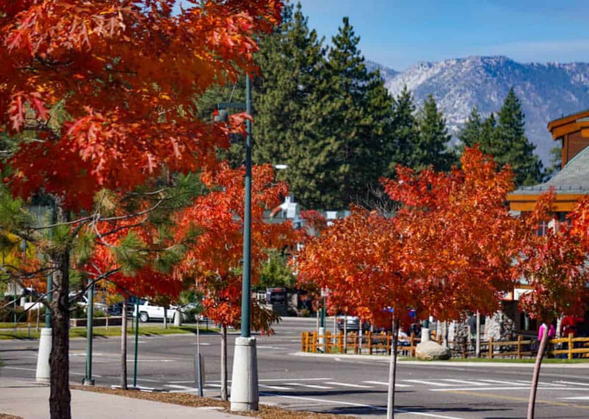 Heavenly Village in South Lake Tahoe in the fall