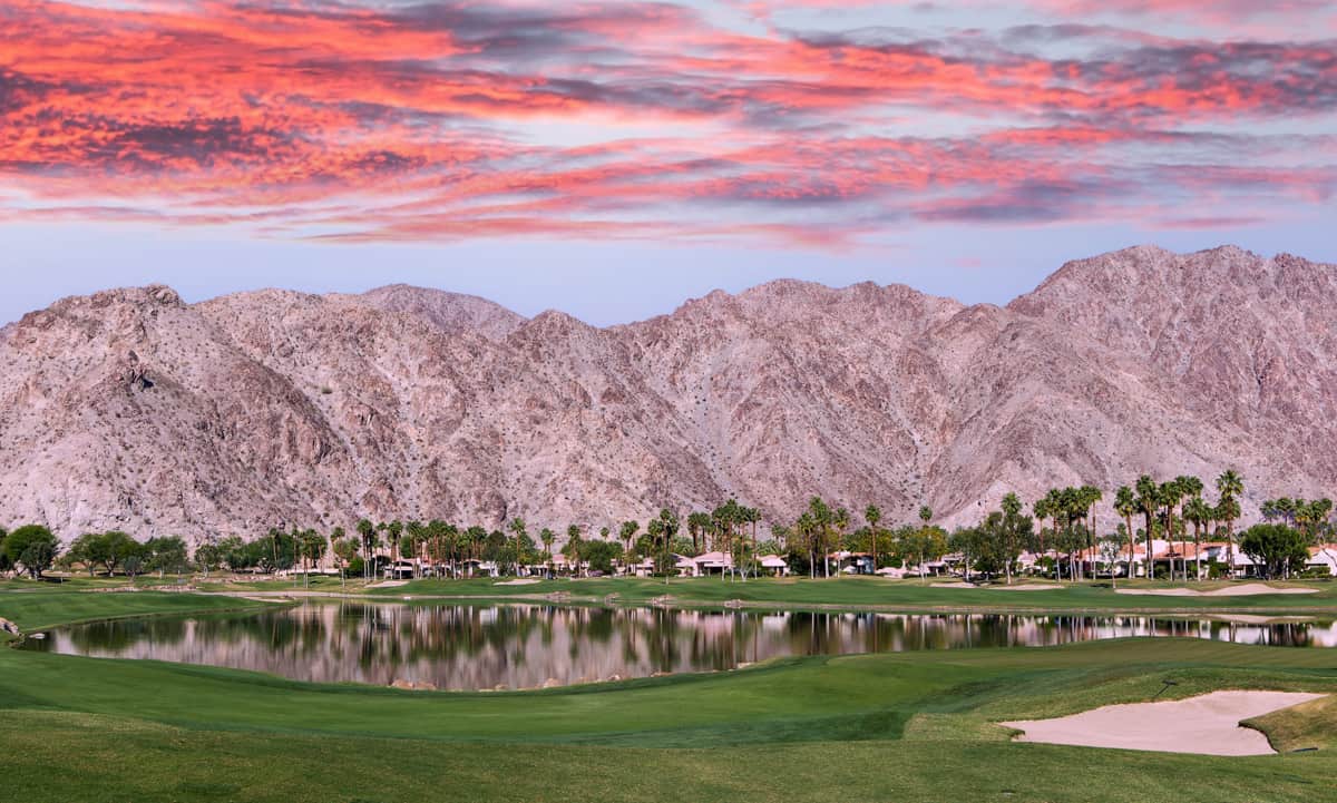 Golf course in Palm Springs, CA