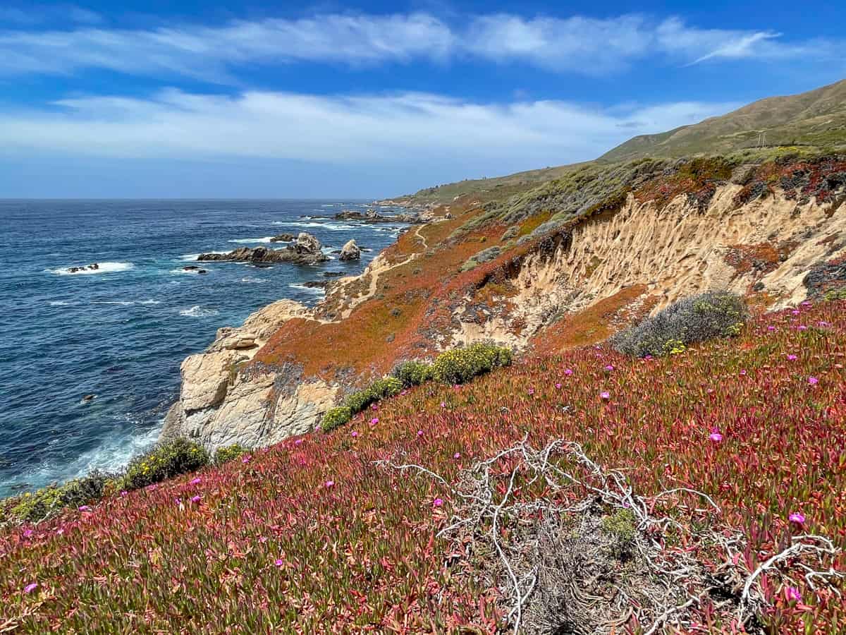 The cliffs of Garrapata State Park in Big Sur, CA