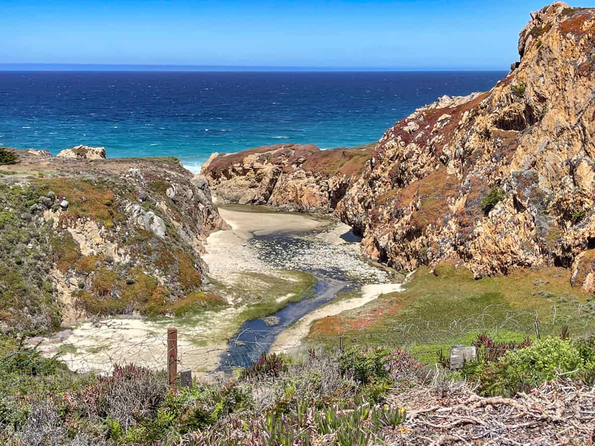 Garrapata Creek in Garrapata State Park in Big Sur, CA