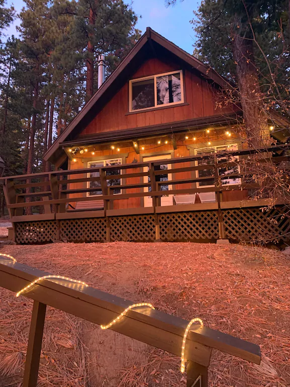 Lake Tahoe cabin in the woods