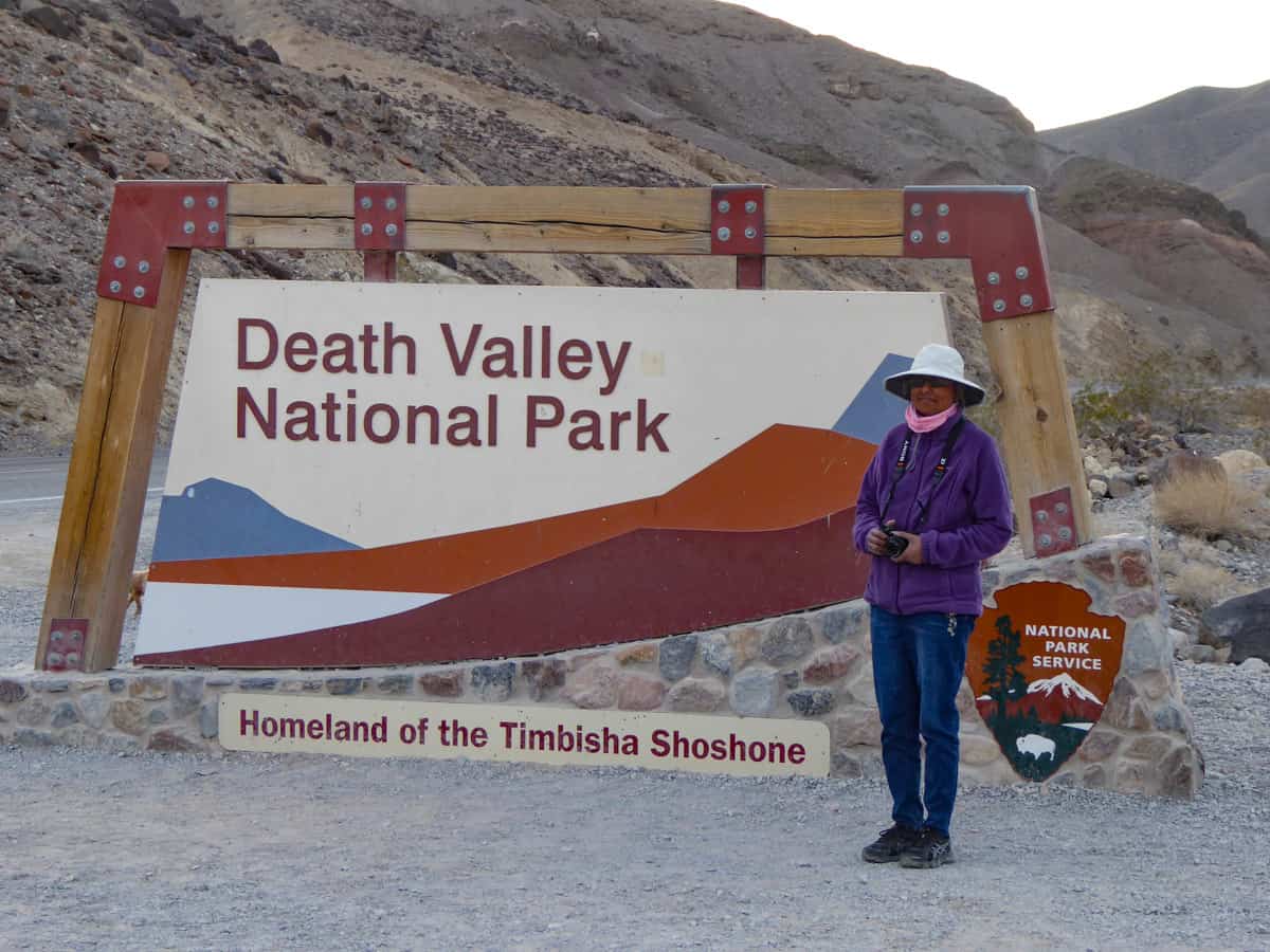 Entrance sign for Death Valley National Park, CA