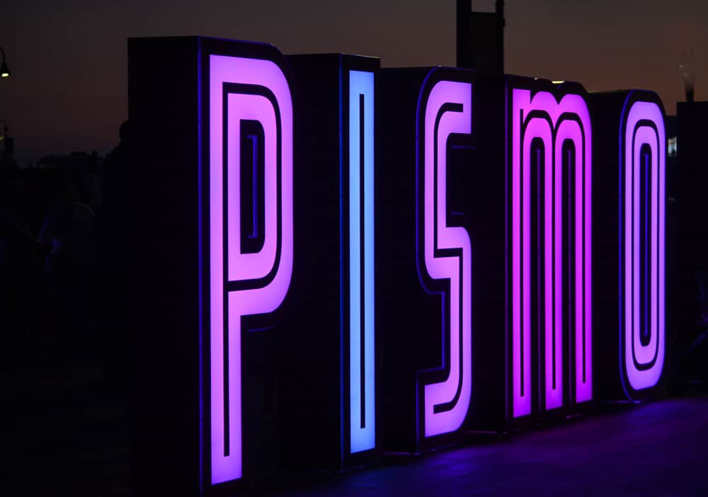 Pismo Beach sign in California