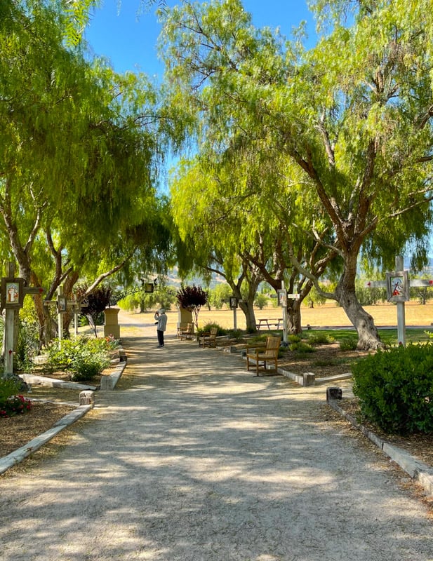 Grounds of Old Mission Santa Ines, Solvang, California