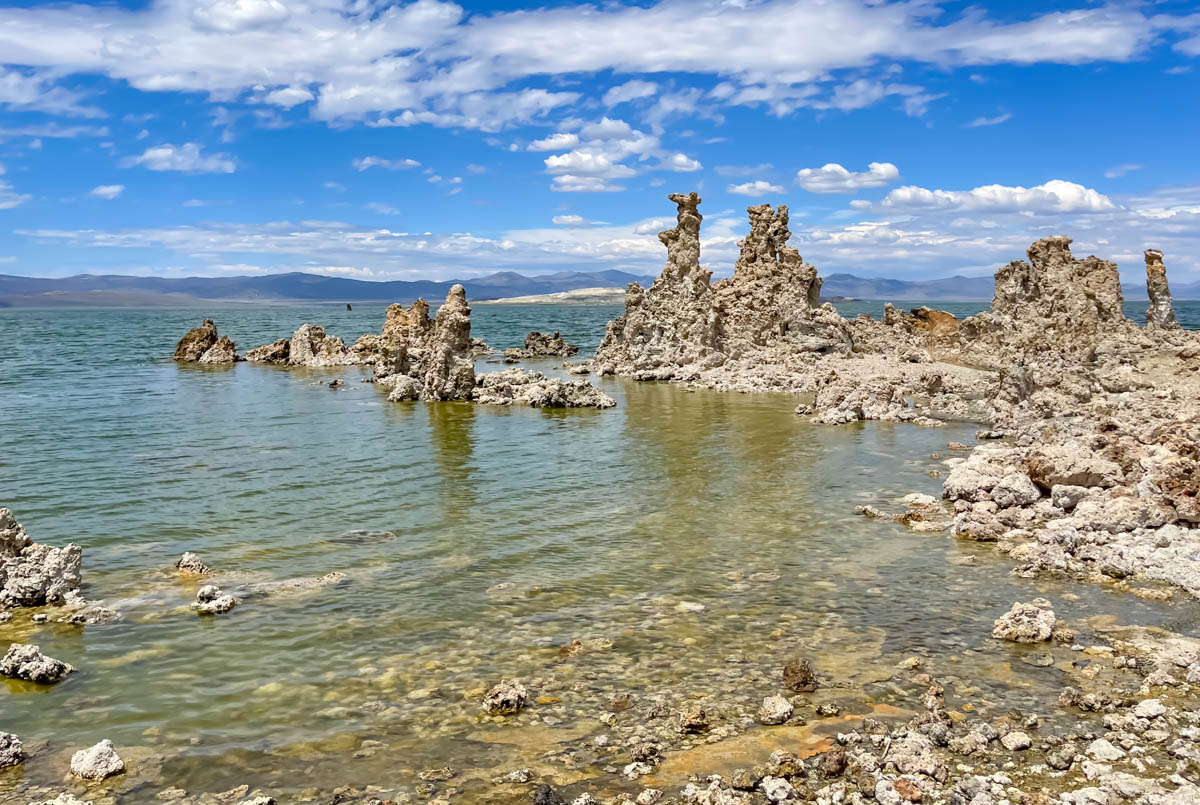 Tufa towers at Mono Lake in California